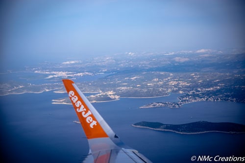 Croatia from a plane window