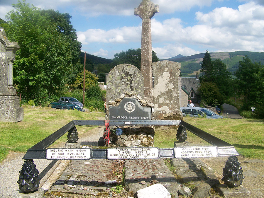 Rob Roys Grave in Scotland