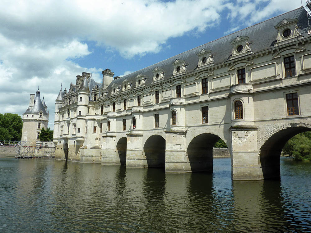 French Castle over the river