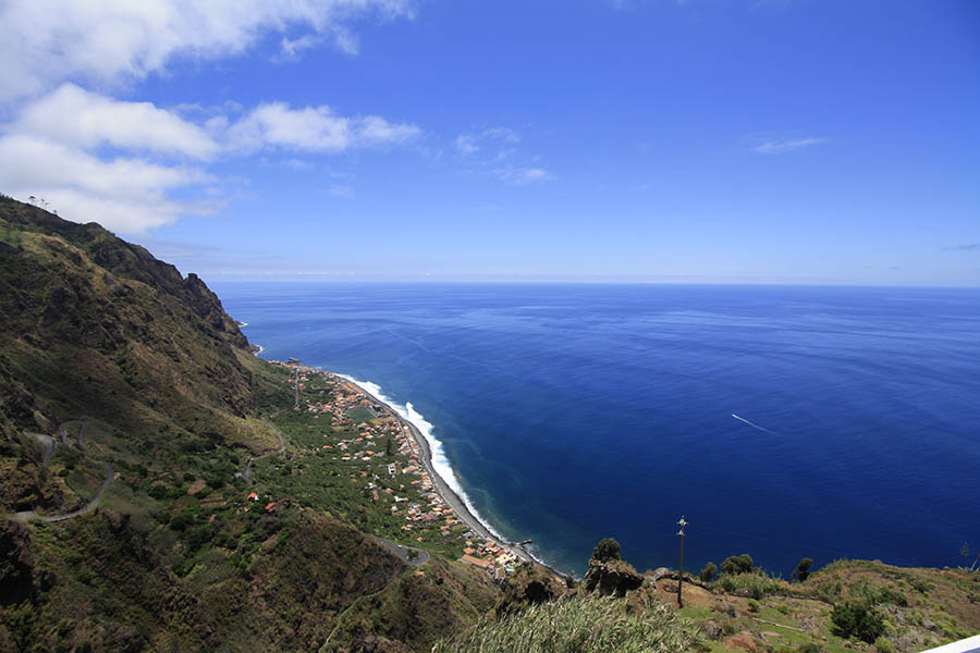 View of the sea on Madeira