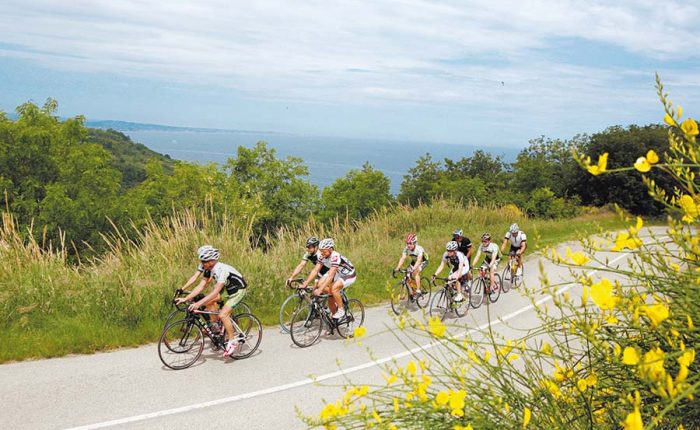 cycling along the Italian Coast