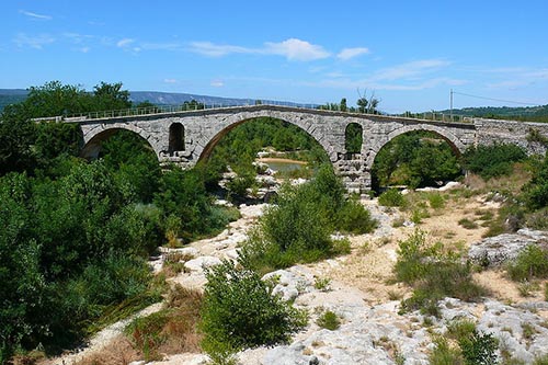 Bridge over dry river